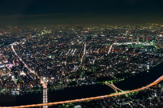 東京スカイツリーから見える夜景 商用利用ｏｋ 無料の写真 フリー素材を集めました 総合素材サイト ソザイング